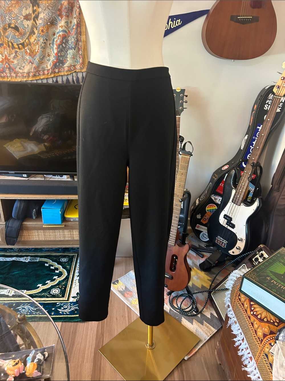 H&M Black Women's Tailored Cropped Pants